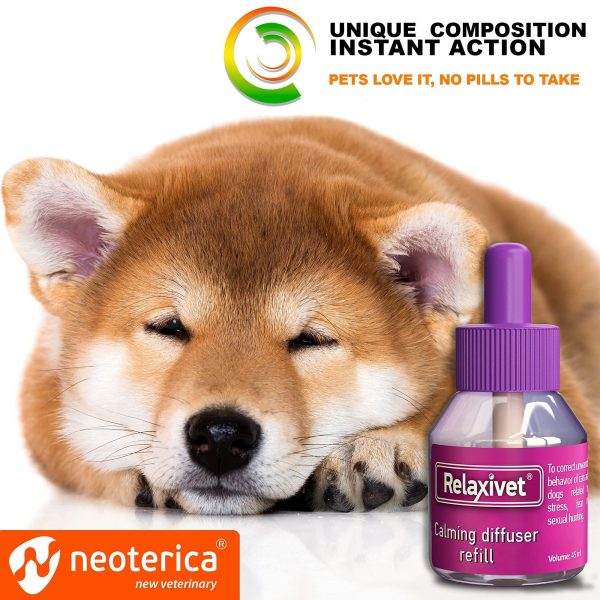Calming Diffuser Kit for Dogs & Puppy   Pet Separation Anxiety Relief & Calm Pheromones Plug   Anti Stress Treatment Help with Fireworks Aggression Fighting & Other Problematic Behaviors - Image 5