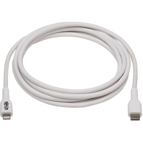 Eaton Tripp Lite Series USB-C to Lightning Sync/Charge Cable (M/M), MFi Certified, White, 2 m (6.6 ft.) - Image 2