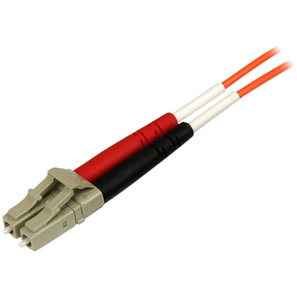 StarTech.com 1m Fiber Optic Cable - Multimode Duplex 50/125 - OFNP Plenum - LC/ST - OM2 - LC to ST Fiber Patch Cable - Image 2