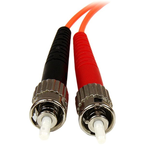 StarTech.com 1m Fiber Optic Cable - Multimode Duplex 50/125 - OFNP Plenum - LC/ST - OM2 - LC to ST Fiber Patch Cable - Image 5