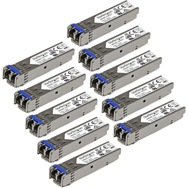 StarTech.com 10 pack HPE J4859C Compatible SFP Module 1000BASE-LX - 1GbE Gigabit Ethernet Single Mode/Multi Mode Fiber Transceiver - 10km - Image 4