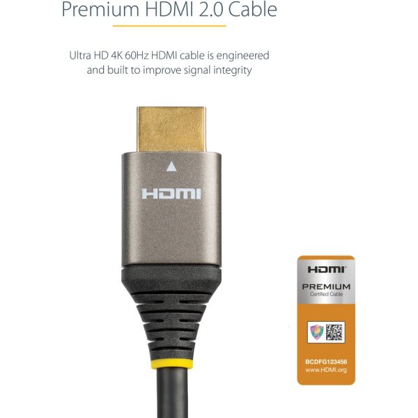 3ft (1m) Premium Certified HDMI 2.0 Cable, High Speed Ultra HD 4K 60Hz HDMI Cable with Ethernet, HDR10, UHD HDMI Monitor Cord - Image 10