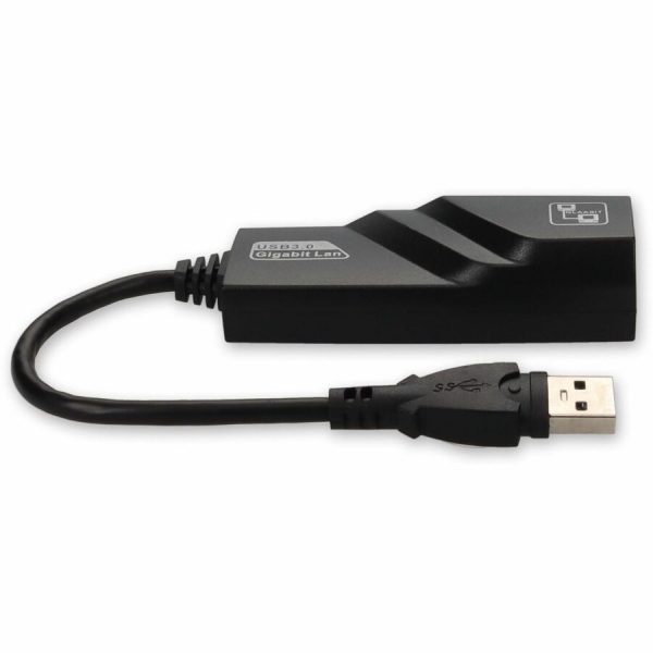 AddOn Lenovo 4X90E51405 Compatible USB 3.0 (A) Male to RJ-45 Female Black Adapter - Image 6