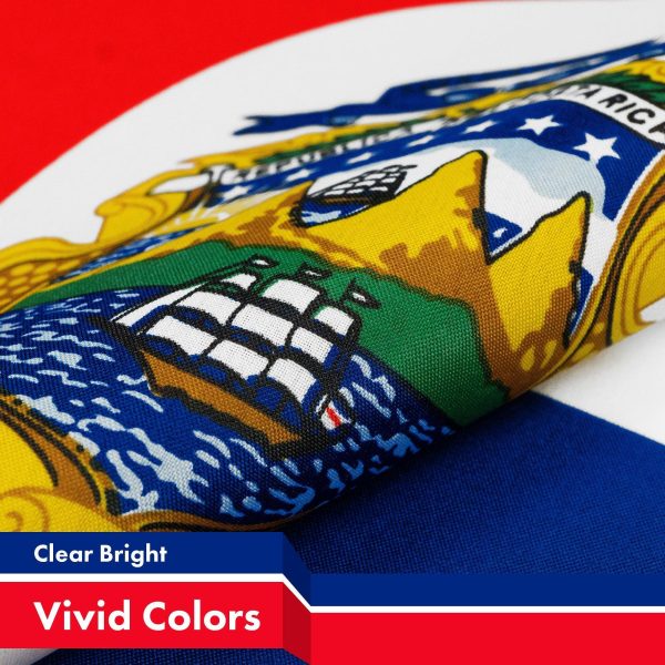 Costa Rica Costa Rican Flag 3x5 Ft 5-Pack 150D Printed Polyester By G128 - Image 3