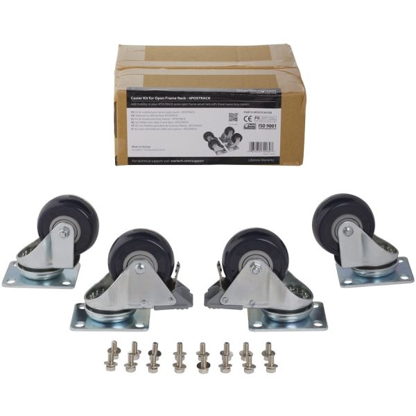 StarTech.com Caster Kit for Open Frame Rack - Image 2