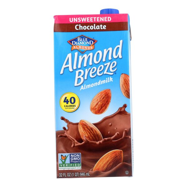 Almond Breeze - Almond Milk - Unsweetened Chocolate - Case of 12 - 32 fl oz. - Image 2
