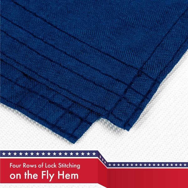 G128 Combo Pack: USA American Flag 3x5 Ft 150D Printed Stars & North Dakota State Flag 3x5 Ft 150D Printed - Image 5