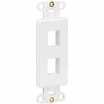 Eaton Tripp Lite Series Center Plate Insert, Decora Style - Vertical, 2 Ports, TAA