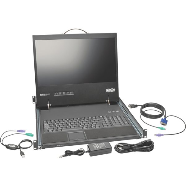 Eaton Tripp Lite Series 1U Rack-Mount Console with 19-in. LCD, Short-Depth; TAA Compliant - Image 3