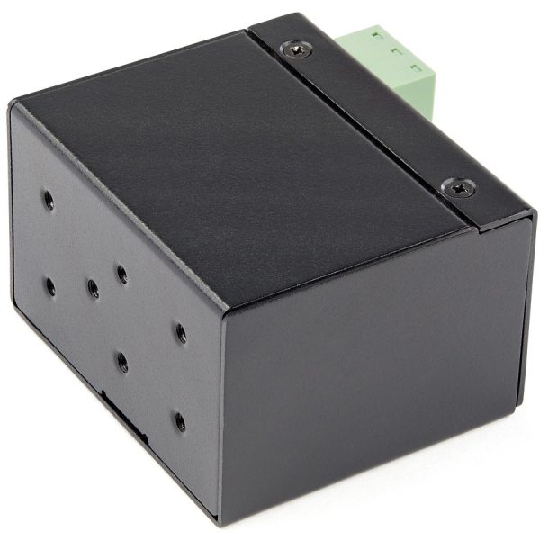 StarTech.com Industrial Fiber to Ethernet Media Converter - 100Mbps SFP to RJ45/CAT6 SM/MM - Fiber to Copper Network - IP-30 12V Input - Image 2