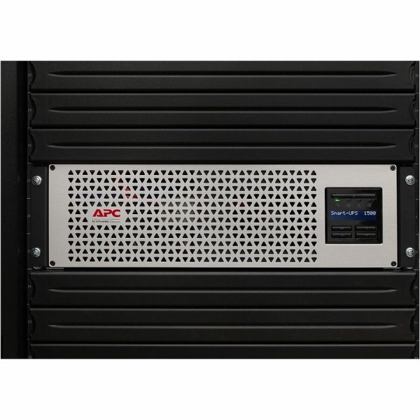 APC Smart-UPS, Line Interactive, 1500VA, Lithium-ion, Rackmount 3U, 120V, 6x NEMA 5-15R outlets, SmartConnect Port+SmartSlot, Short Depth, AVR, LCD - Image 2