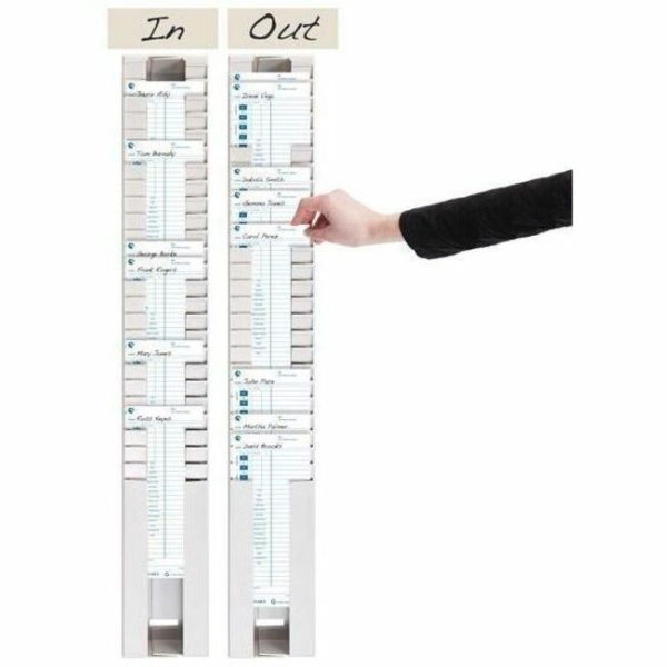 Pyramid Time Systems 400-3 Adjustable Time Card Rack, 25 Pocket - Image 4