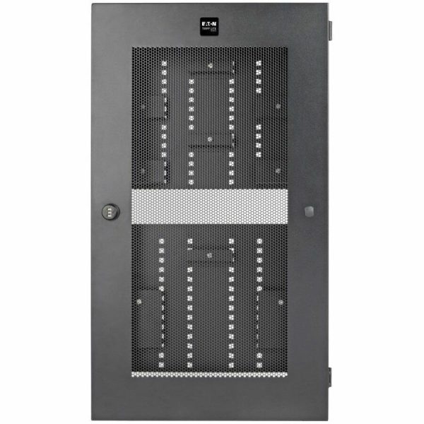 Eaton Tripp Lite Series SmartRack 3U Low-Profile Vertical-Mount Switch-Depth Wall-Mount Structured Wiring Enclosure, Adjustable Equipment Brackets - Image 3