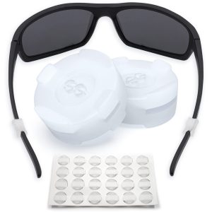 Eyeglass Ear Grips   Glasses Ear Cushion   Silicone Glasses Ear Grip   Eyeglass Accessories Glasses Grip   Ear Grips Hooks for Glasses   12 Pairs (Clear)