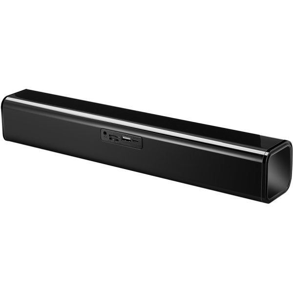 Adesso Xtream S6 Portable Bluetooth & Aux Sound Bar Speaker - 10W x 2 -Black - 3.5mm - Rechargeable Battery - Volume Control Knob - Wired/Wireless - Image 9