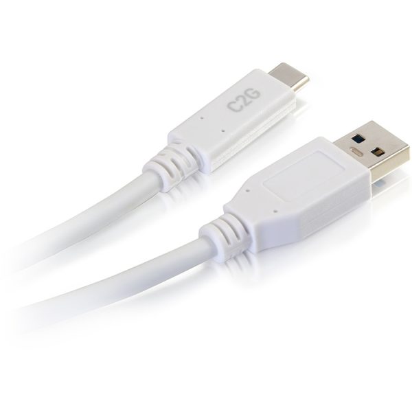 C2G 10ft USB 3.0 Type C to USB A - USB Cable White M/M - Image 4