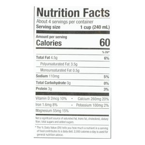 Pacific Natural Foods Hemp Original - Unsweetened - Case of 12 - 32 Fl oz.