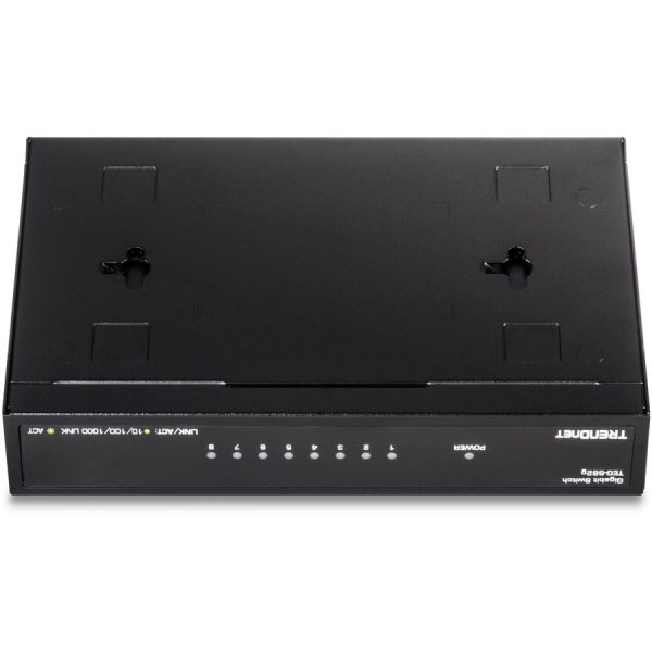 TRENDnet 8-Port Gigabit GREENnet Switch, Ethernet Network Switch, TEG-S82G, 8 x 10-100-1000 Mbps Gigabit Ethernet Ports, Ethernet Splitter, 16 Gbps, Metal, Lifetime Protection, Black - Image 4