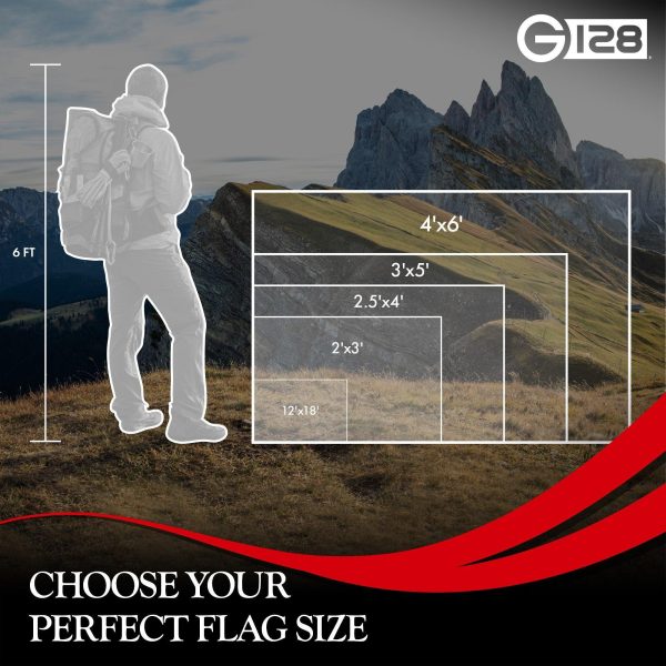 G128 Christian Flag | 4x6 Ft | StormFlyer Series Embroidered 220GSM Spun Polyester | Religious Flag, Embroidered Design, Indoor/Outdoor, Brass Grommets, Heavy Duty, All Weather - Image 9