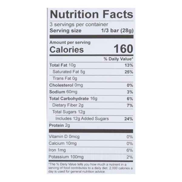 Theo Chocolate Salted Toffee - 55 Percent Dark Chocolate - Case of 12 - 3 oz. - Image 2