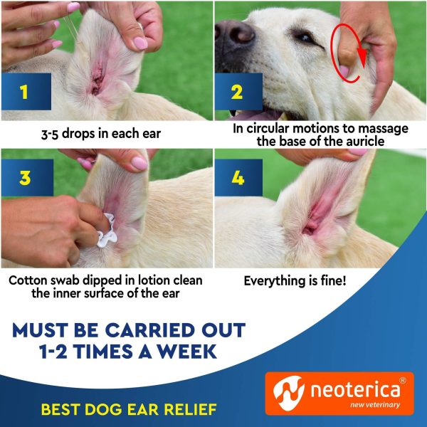 Cat & Dog Ear Cleaner Drops & Wash Solution   Yeast Otic Infection Treatment & Itchy Ear Relief for Pet   Wax Remover & Flush Remedy for Any Pets - Image 4