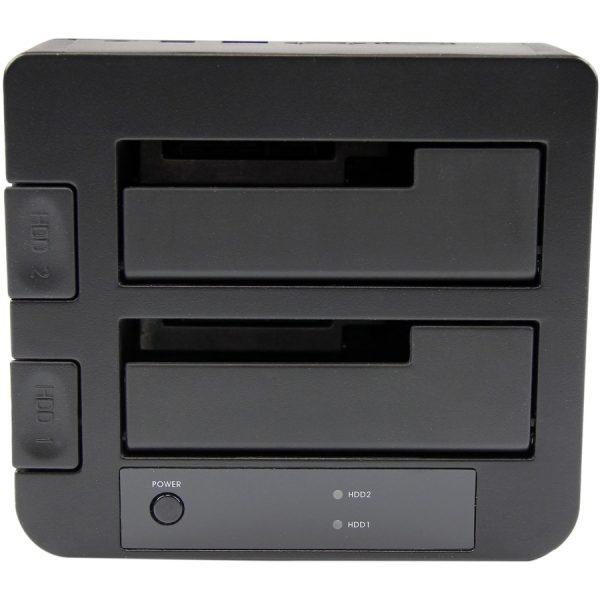 StarTech.com Dual-Bay USB 3.0 / eSATA to SATA Hard Drive Docking Station, 2.5/3.5" SATA III, SSD/HDD Dock, Top-Loading - Image 3