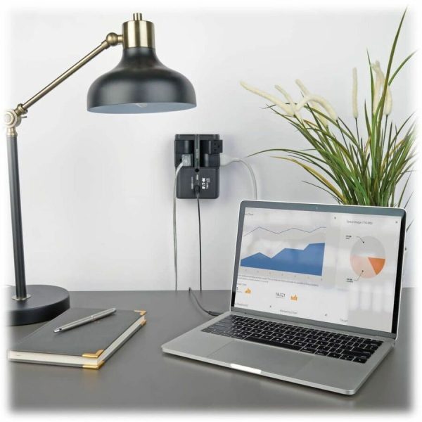 Eaton Tripp Lite Series Protect It! Surge Protector with 4 Rotatable Outlets, Direct Plug-In, 1080 Joules, 3.4A USB Charger - Image 2