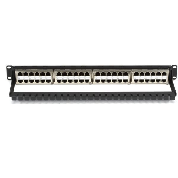 Black Box CAT5e Feed-Through Patch Panel - 1U, Shielded, 48-Port - Image 2