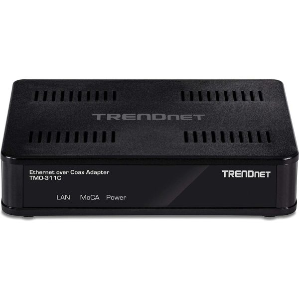TRENDnet Ethernet Over Coax Adapter,(2-Pack), Backward Compatible with MoCA 2.0, Gigabit LAN Port, Supports Net Throughput Up to 1Gbps, Supports Up to 16 Nodes on One Network, Black, TMO-311C2K - Image 6