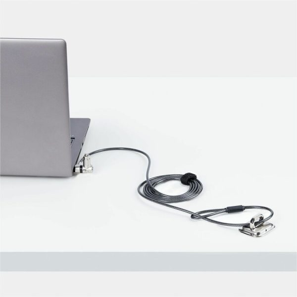 StarTech.com Universal Laptop Lock 6.6ft, Security Cable For Notebook Compatible w/Noble Wedge®/Nano/K-Slot; Keyed Locking Cable - Image 6