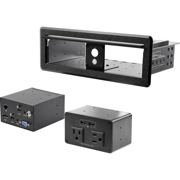 StarTech.com Conference Table Box for AV Connectivity & Charging, 4K HDMI/DP or VGA, GbE, Audio, Power Center w/ 2x USB & 2x UL AC Outlets - Image 7