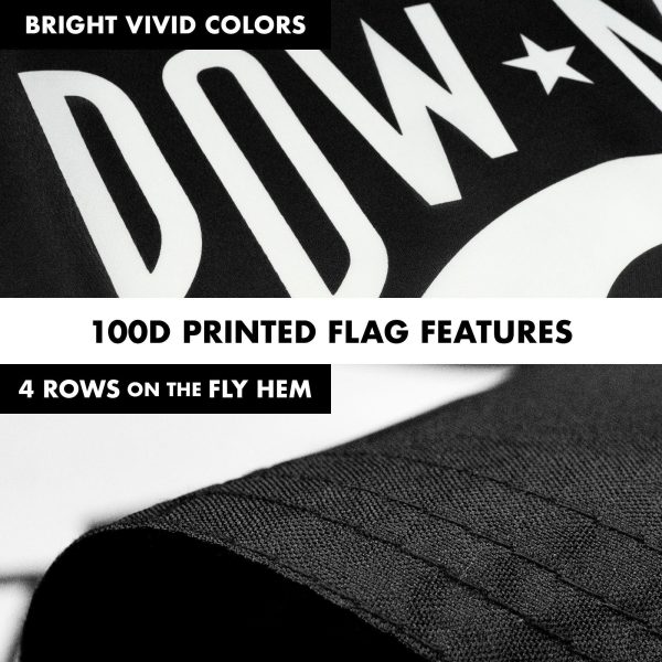 G128 - 6 Feet Tangle Free Spinning Flagpole (Silver) POW Brass Grommets Printed 3x5 ft (Flag Included) Aluminum Flag Pole - Image 5