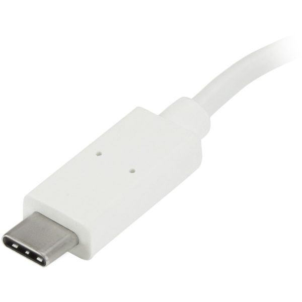 StarTech.com 4 Port USB C Hub with 1x USB-C & 3x USB-A (SuperSpeed 5Gbps) - USB Bus Powered - Portable/Laptop USB 3.0 Type-C Hub - White - Image 2
