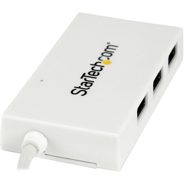 StarTech.com 4 Port USB C Hub with 1x USB-C & 3x USB-A (SuperSpeed 5Gbps) - USB Bus Powered - Portable/Laptop USB 3.0 Type-C Hub - White - Image 5