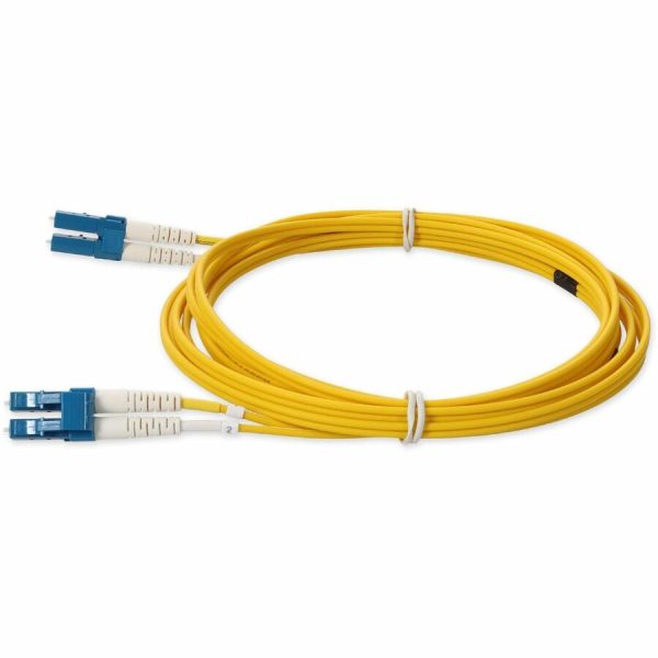 AddOn 3m LC (Male) to LC (Male) Yellow OS2 Duplex Fiber LSZH-rated Patch Cable - Image 2
