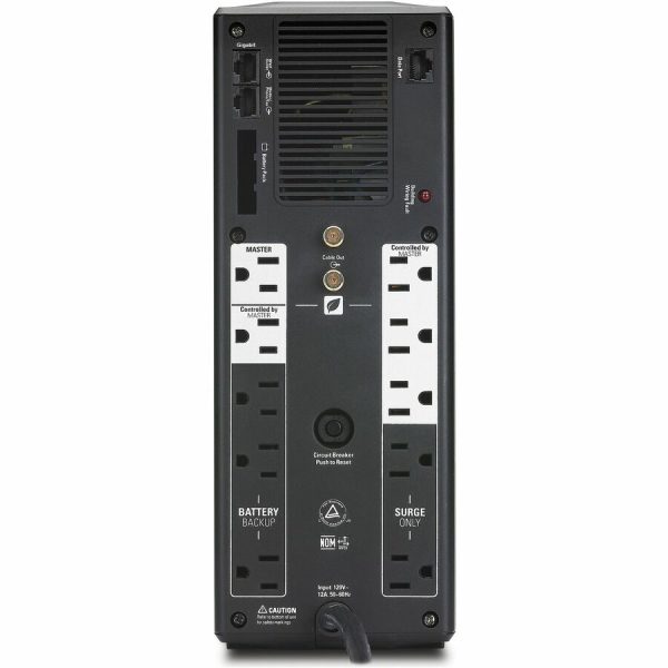 APC Back-UPS Pro, 1500VA/865W, Tower, 120V, 10x NEMA 5-15R outlets, AVR, LCD, User Replaceable Battery - Image 9