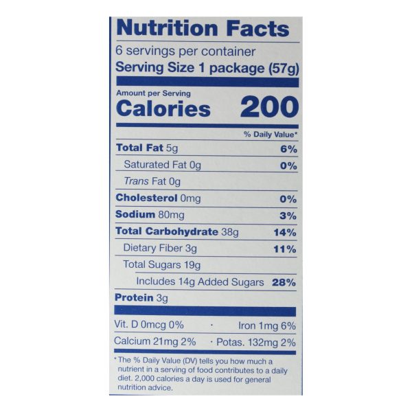 Nature's Bakery Stone Ground Whole Wheat Fig Bar - Blueberry - Case of 6 - 2 oz.