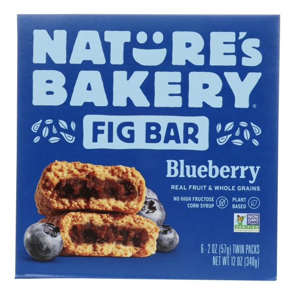 Nature's Bakery Stone Ground Whole Wheat Fig Bar - Blueberry - Case of 6 - 2 oz. - Image 2