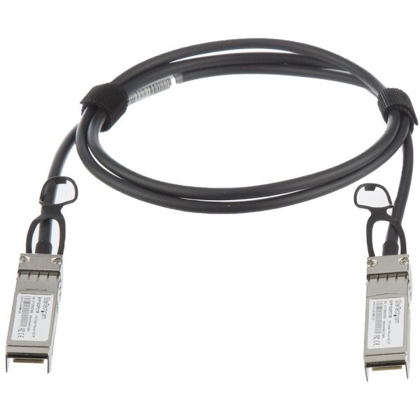 StarTech.com MSA Uncoded Compatible 1m 10G SFP+ to SFP+ Direct Attach Cable - 10 GbE SFP+ Copper DAC 10 Gbps Low Power Passive Twinax - Image 2