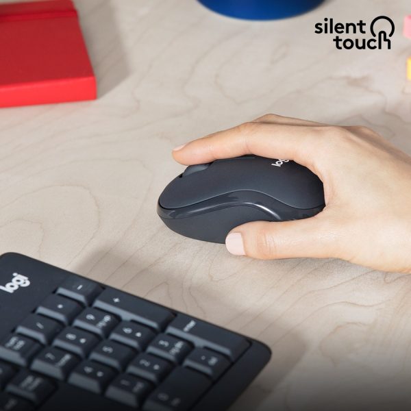 Logitech MK295 Wireless Mouse & Keyboard Combo with SilentTouch Technology, Graphite - Image 4