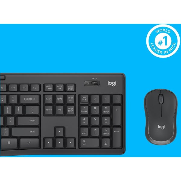 Logitech MK295 Wireless Mouse & Keyboard Combo with SilentTouch Technology, Graphite - Image 8