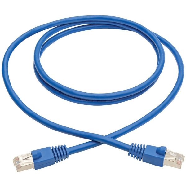 Eaton Tripp Lite Series Cat6a 10G Snagless Shielded STP Ethernet Cable (RJ45 M/M), PoE, Blue, 6 ft. (1.83 m) - Image 2