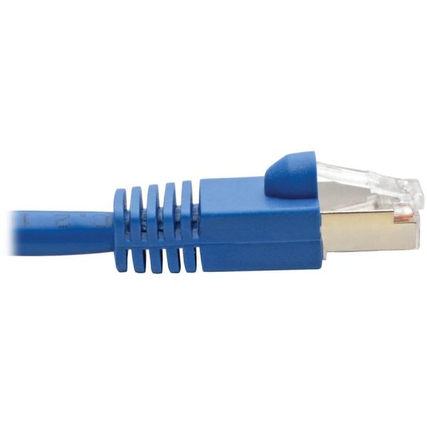 Eaton Tripp Lite Series Cat6a 10G Snagless Shielded STP Ethernet Cable (RJ45 M/M), PoE, Blue, 6 ft. (1.83 m) - Image 4
