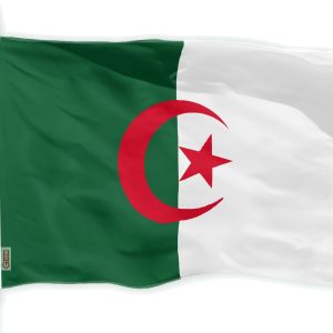 G128 Algeria Algerian Flag | 3x5 Ft | LiteWeave Pro Series Printed 150D Polyester | Country Flag, Indoor/Outdoor, Vibrant Colors, Brass Grommets, Thicker and More Durable Than 100D 75D Polyester