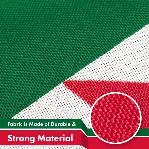 G128 Algeria Algerian Flag | 3x5 Ft | LiteWeave Pro Series Printed 150D Polyester | Country Flag, Indoor/Outdoor, Vibrant Colors, Brass Grommets, Thicker and More Durable Than 100D 75D Polyester - Image 4