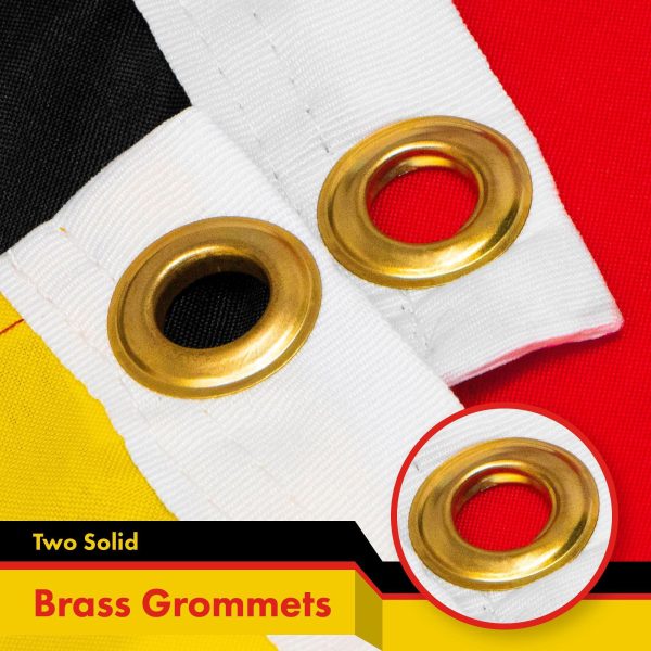 Germany German Flag 3x5 Ft 5-Pack 150D Printed Polyester By G128 - Image 2