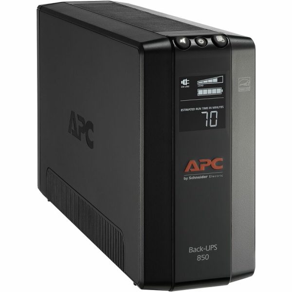 APC Back-UPS 850, Compact Tower, 850VA, 120V, AVR, LCD, 8 NEMA outlets (4 surge) - Image 3