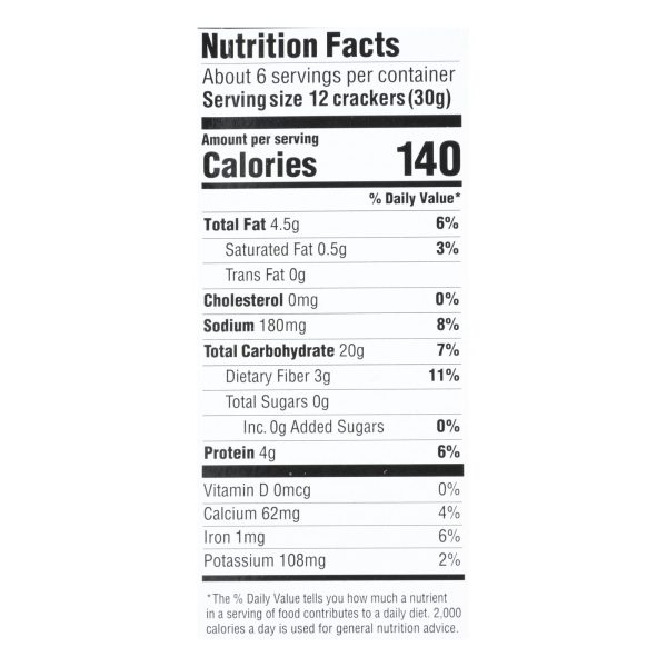 Mary's Gone Crackers Black Pepper Crackers  - Case of 6 - 6.5 OZ