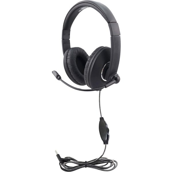 Hamilton Buhl Smart-Trek Mini Headset With In-Line Volume Control and 3.5mm TRRS Plug