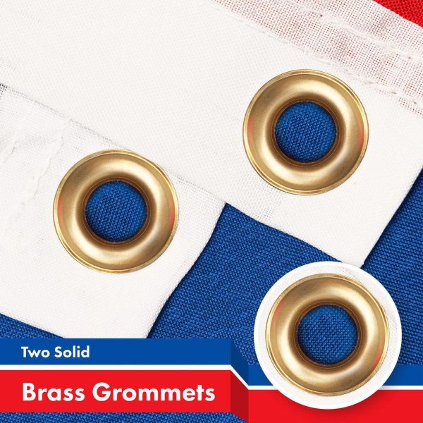 G128 Combo Pack: American USA Flag 3x5 Ft & Slovakia Flag 3x5 Ft, Both Printed 150D Polyester, Indoor/Outdoor, Brass Grommets - Image 3